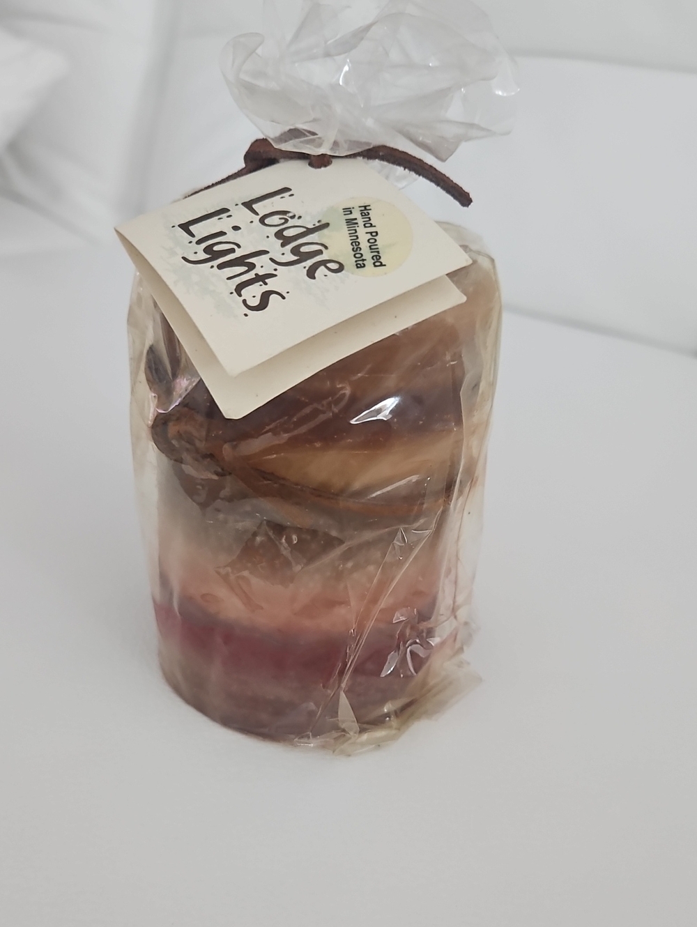 Hand-Poured Multi-Color Decorative Pillar Candle